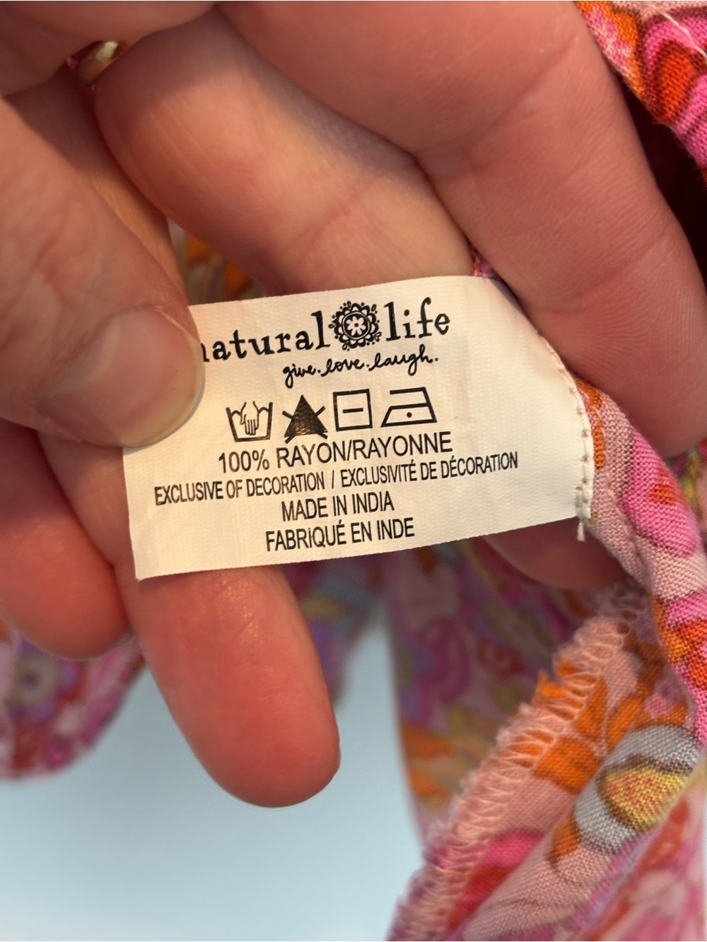 NATURAL LIFE Pink Floral Lace-Trim Spaghetti Strap Camisole - Picture 4 of 4